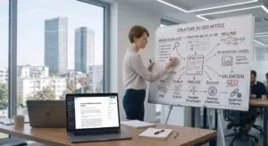 comment bien structure son article GEO
